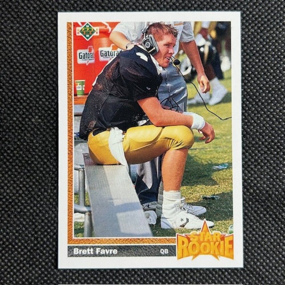 1991 Upper Deck Star Rookie Brett Favre #13 (RC) - Green Bay Packers